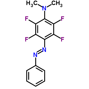 2,3,5,6-四氟-N,N-二甲基-4-(2-苯基二氮雜烯)-苯胺結構式_22955-60-8結構式