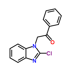 2-(2-氯-1H-苯并咪唑-1-基)-1-苯乙酮結(jié)構(gòu)式_23085-45-2結(jié)構(gòu)式