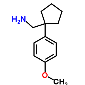 C-[1-(4-甲氧基-苯基)-環(huán)戊基]-甲基胺結(jié)構(gòu)式_23528-54-3結(jié)構(gòu)式