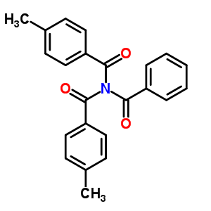 N-苯甲?；?4-甲基-N-(4-甲基苯甲酰基)-苯甲酰胺結(jié)構(gòu)式_23825-26-5結(jié)構(gòu)式