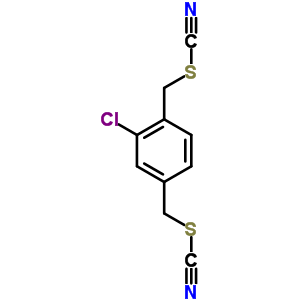 2-氯-1,4-雙(硫代氰?；谆?苯結(jié)構(gòu)式_2425-03-8結(jié)構(gòu)式