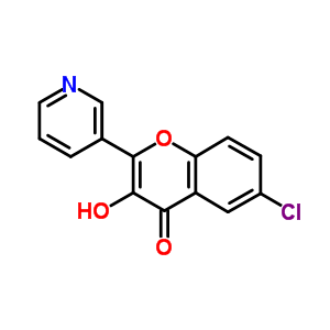 6-氯-3-羥基-2-吡啶-3-基-色烯-4-酮結構式_2481-67-6結構式