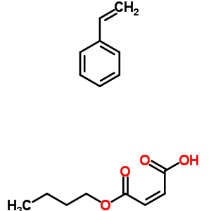 (Z)-2-丁烯二酸單丁酯與苯乙烯聚合物結構式_25215-62-7結構式