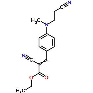2-氰基-3-[4-[(2-氰基乙基)甲基氨基]苯基]-2-丙酸乙酯結(jié)構(gòu)式_25442-70-0結(jié)構(gòu)式