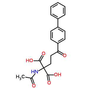 2-(乙?；被?-2-(3-[1,1-聯(lián)苯]-4-基-3-氧代丙基)-丙二酸結(jié)構(gòu)式_2545-54-2結(jié)構(gòu)式