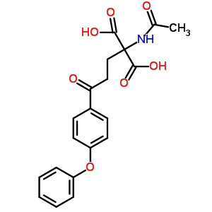 2-(乙?；被?-2-[3-氧代-3-(4-苯氧基苯基)丙基]-丙二酸結(jié)構(gòu)式_2545-55-3結(jié)構(gòu)式