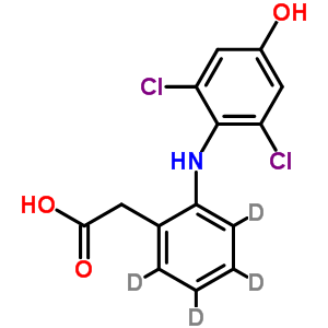 4’-羥基雙氯芬酸-D4結構式_254762-27-1結構式
