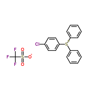 (4-氯苯基)二苯基三氟甲磺酸鹽結(jié)構(gòu)式_255056-43-0結(jié)構(gòu)式