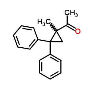 1-(1-甲基-2,2-二苯基環(huán)丙基)-乙酮結(jié)構(gòu)式_27067-38-5結(jié)構(gòu)式
