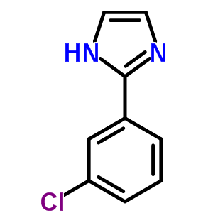 2-(3-氯苯基)-1H-咪唑結(jié)構(gòu)式_27423-81-0結(jié)構(gòu)式