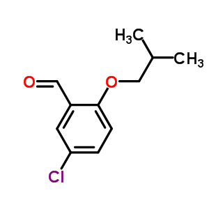 5-氯-2-異丁氧基苯甲醛結(jié)構(gòu)式_27590-77-8結(jié)構(gòu)式