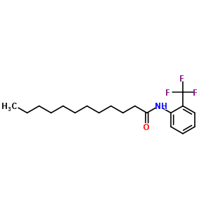 n-[2-(三氟甲基)苯基]-十二烷酰胺結(jié)構(gòu)式_2803-96-5結(jié)構(gòu)式