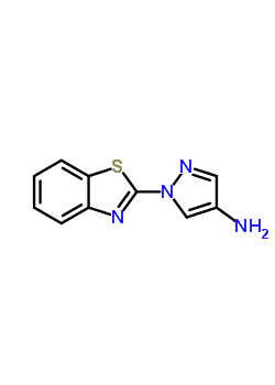 Benzothiazole, 2-(4-aminopyrazol-1-yl)-(8ci) Structure,28469-10-5Structure