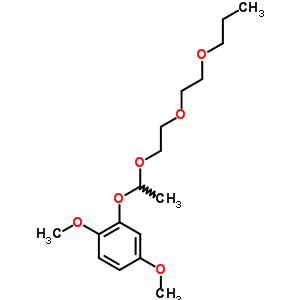 1,4-二甲氧基-2-[1-[2-(2-丙氧基乙氧基)乙氧基]乙氧基]-苯結(jié)構(gòu)式_28692-07-1結(jié)構(gòu)式