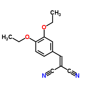 2-[(3,4-二乙氧基苯基)亞甲基]-丙二腈結(jié)構(gòu)式_2972-81-8結(jié)構(gòu)式