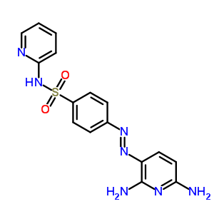4-[2-(2,6-二氨基-3-吡啶)二氮雜烯]-n-2-吡啶-苯磺酰胺結(jié)構(gòu)式_29817-71-8結(jié)構(gòu)式