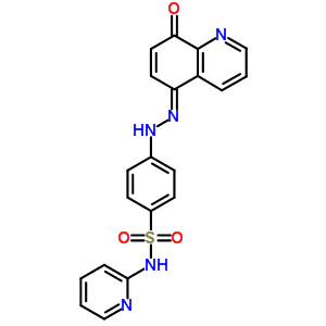 4-[2-(8-羥基-5-喹啉)二氮雜烯]-N-2-吡啶-苯磺酰胺結(jié)構(gòu)式_29821-91-8結(jié)構(gòu)式