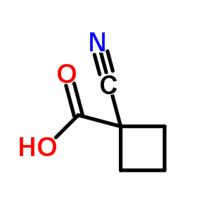 1-氰基環(huán)丁烷羧酸結(jié)構(gòu)式_30491-91-9結(jié)構(gòu)式