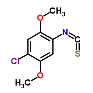 1-氯-4-異硫代氰?；?2,5-二甲氧基苯結(jié)構(gòu)式_306935-82-0結(jié)構(gòu)式