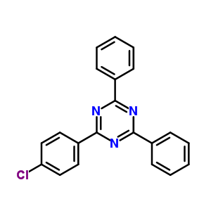 2-(4-氯苯基)-4,6-二苯基-1,3,5-三嗪結(jié)構(gòu)式_3114-52-1結(jié)構(gòu)式