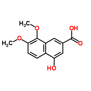 4-Hydroxy-7,8-dimethoxy-2-naphthalenecarboxylic acidStructure,31206-85-6Structure 4-Hydroxy-7,8-dimethoxy-2-naphthalenecarboxylic acid Structure,31206-85-6Structure