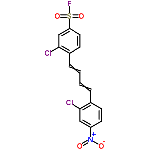 3-氯-4-[4-(2-氯-4-硝基苯基)-1,3-丁二烯-1-基]-苯磺?；Y構式_31368-25-9結構式