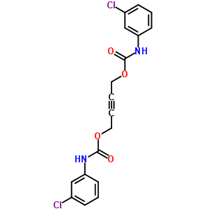 (9CI)-(3-氯苯基)-氨基甲酸 2-丁炔-1,4-二酯結(jié)構(gòu)式_3159-29-3結(jié)構(gòu)式