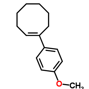 1-(4-甲氧基苯基)-環(huán)辛烯結(jié)構(gòu)式_32960-67-1結(jié)構(gòu)式