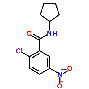 2-氯-N-環(huán)戊基-5-硝基苯甲酰胺結(jié)構(gòu)式_329939-84-6結(jié)構(gòu)式