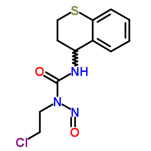N-(2-氯乙基)-N-亞硝基-N-(3,4-二氫-2H-1-苯并硫代吡喃-4-基)脲結(jié)構(gòu)式_33022-03-6結(jié)構(gòu)式