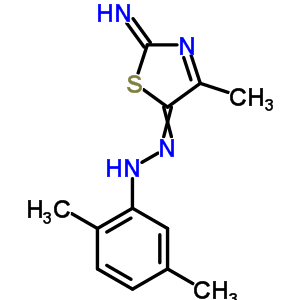 N-[(2-亞氨基-4-甲基-1,3-噻唑-5-基)氨基]-2,5-二甲基-苯胺結構式_33175-03-0結構式