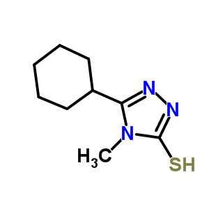 5-環(huán)己基-4-甲基-4H-1,2,4-噻唑-3-硫醇結(jié)構(gòu)式_335220-81-0結(jié)構(gòu)式