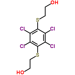 2,2-[(2,3,5,6-四氯-1,4-亞苯基)雙(硫代)]雙-乙醇結(jié)構(gòu)式_3388-66-7結(jié)構(gòu)式
