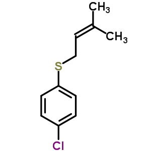 1-氯-4-[(3-甲基-2-丁烯基)硫代] 苯結(jié)構(gòu)式_343336-94-7結(jié)構(gòu)式