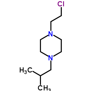 1-(2-氯-乙基)-4-異丁基-哌嗪雙鹽酸鹽結(jié)構(gòu)式_34581-17-4結(jié)構(gòu)式