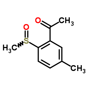 1-[5-甲基-2-(甲基亞磺?；?苯基]-乙酮結構式_34617-87-3結構式
