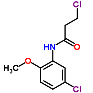 3-氯-N-(5-氯-2-甲氧基苯基)丙酰胺結(jié)構(gòu)式_346726-62-3結(jié)構(gòu)式