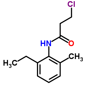 3-氯-N-(2-乙基-6-甲基苯基)丙酰胺結(jié)構(gòu)式_349097-68-3結(jié)構(gòu)式