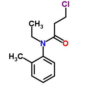 3-氯-N-乙基-N-(2-甲基苯基)丙酰胺結構式_349098-11-9結構式