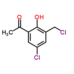 1-(5-氯-3-氯甲基-2-羥基苯基)-乙酮結構式_34987-36-5結構式