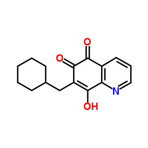 7-(環(huán)己基甲基)-8-羥基-喹啉-5,6-二酮結(jié)構(gòu)式_35073-58-6結(jié)構(gòu)式