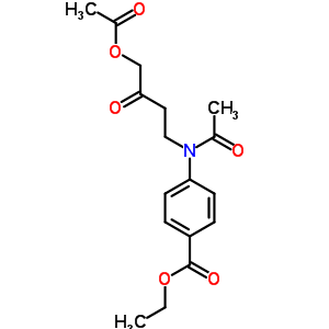 4-[乙酰基-(4-乙?；趸?3-氧代-丁基)氨基]苯甲酸乙酯結(jié)構(gòu)式_35260-30-1結(jié)構(gòu)式