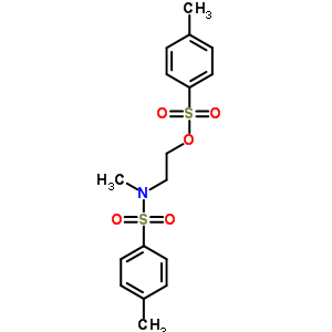 N,4-二甲基-N-[2-(4-甲基苯基)磺酰氧基乙基]苯磺酰胺結構式_3559-06-6結構式