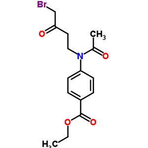 4-[乙?；?(4-溴-3-氧代-丁基)氨基]苯甲酸乙酯結(jié)構(gòu)式_37660-62-1結(jié)構(gòu)式