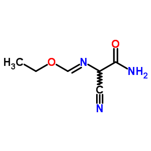 2-氰基-2-(乙氧基亞甲基氨基)乙酰胺結(jié)構(gòu)式_37842-62-9結(jié)構(gòu)式