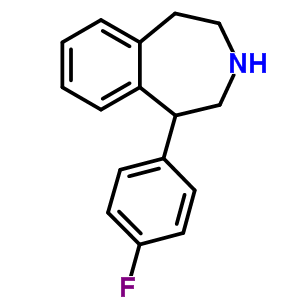 1-(4-氟苯基)-2,3,4,5-四氫-1H-苯并(d)氮雜卓結構式_381249-50-9結構式