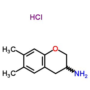 3-苯并二氫吡喃胺,6,7-二甲基鹽酸鹽結(jié)構(gòu)式_38322-50-8結(jié)構(gòu)式