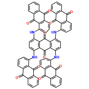 1,4,5,8-四[(9,10-二氧代-9,10-二氫-1-蒽基)氨基]-9,10-蒽醌結(jié)構(gòu)式_38412-17-8結(jié)構(gòu)式