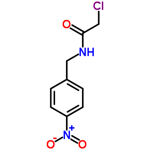 2-氯-n-[(4-硝基苯基)甲基]乙酰胺結(jié)構(gòu)式_38426-11-8結(jié)構(gòu)式