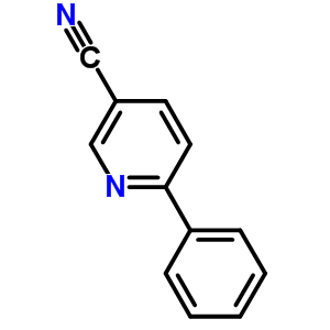 6-苯基煙腈結構式_39065-54-8結構式